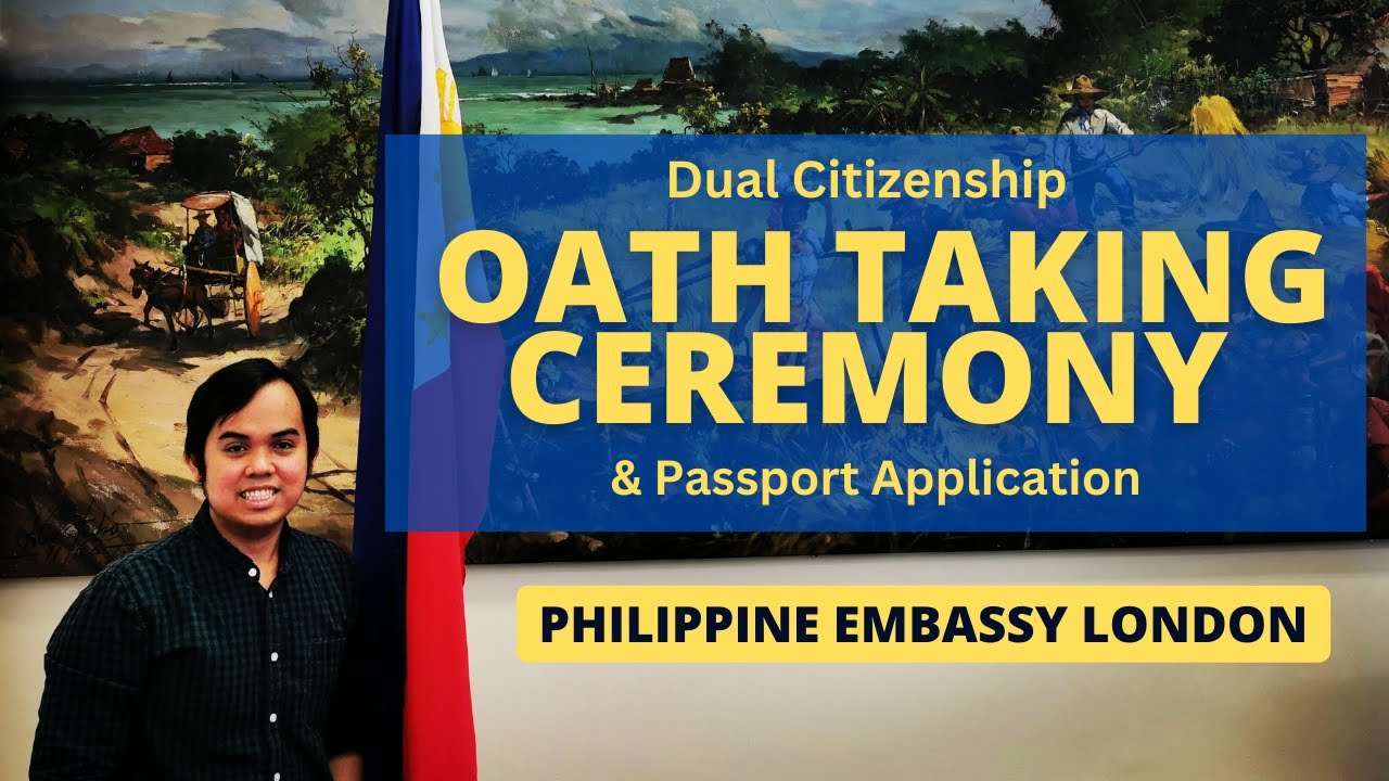 Dual Citizenship Ceremony & Passport Application at Philippine Embassy