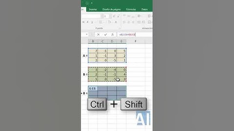 ➕ SUMA de MATRICES con EXCEL | ApinfoxShort # 10