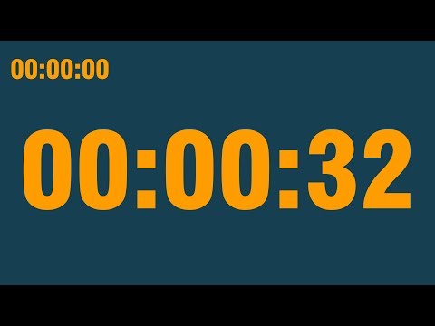 32 second timer (with end alarm, time elapsed and progress bar)