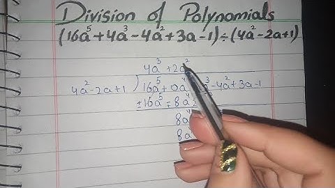 Division of Polynomials in Urdu, Division of Polynomials class 8