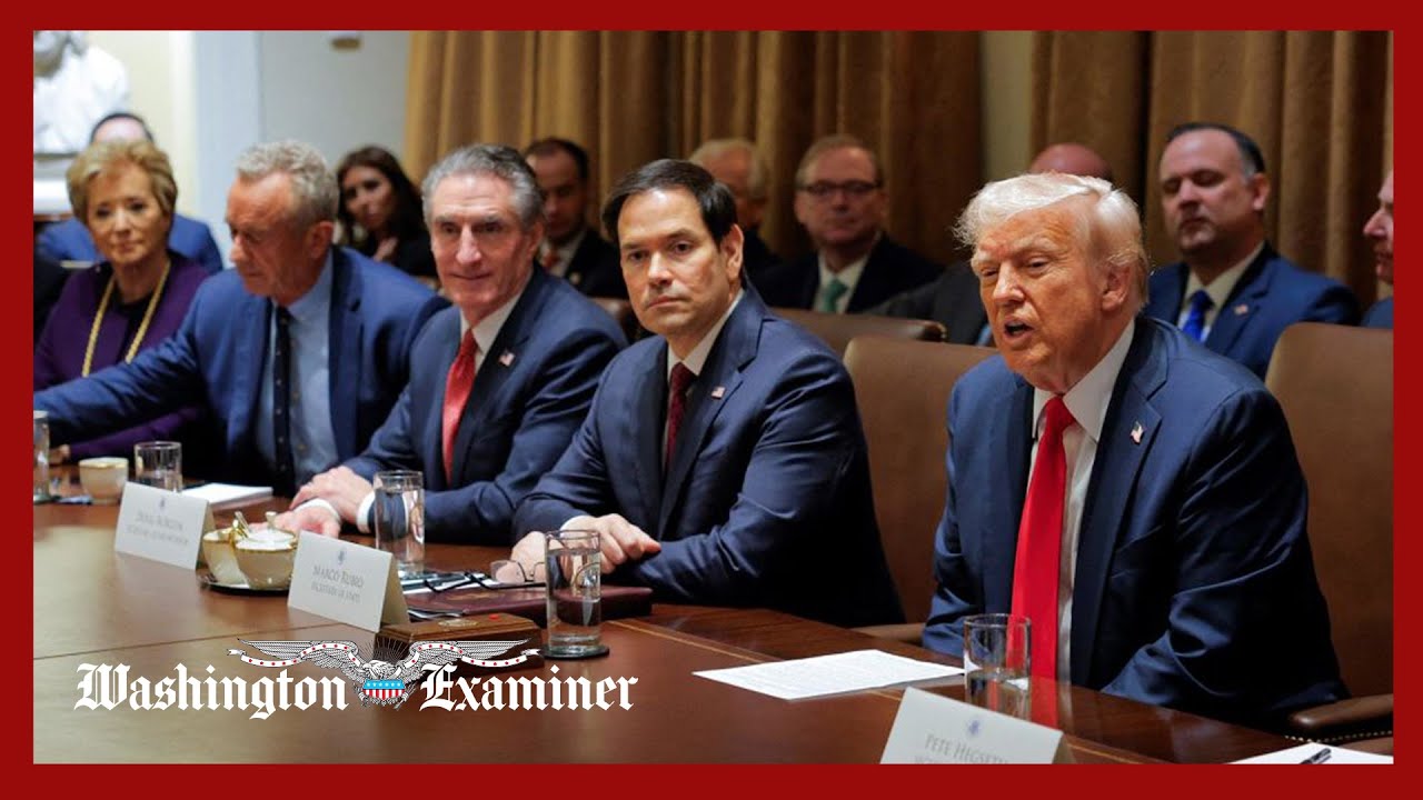 Trump holds Cabinet meeting at the White House - YouTube