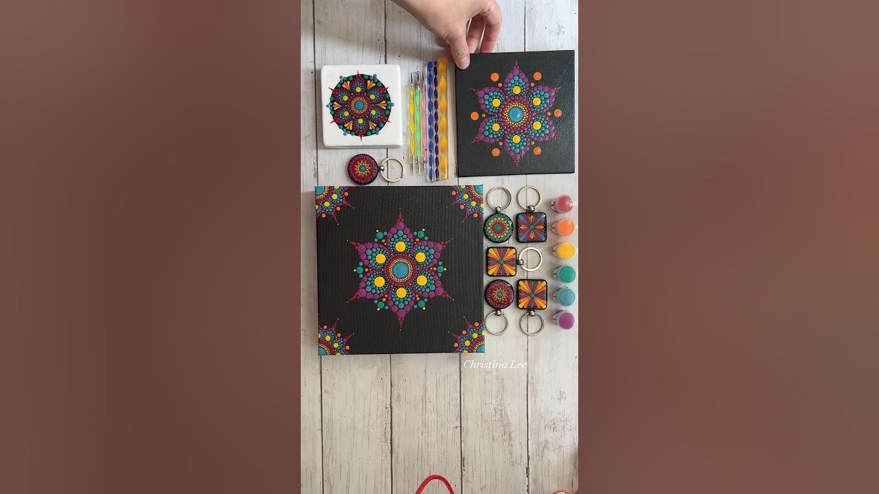 Unboxing of Mandala art kit, Dot Mandala tools