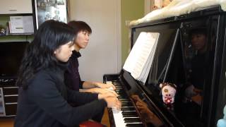 Hungarian March from La dammation de Faust, Op.24 by H. Berlioz (Piano Duet)