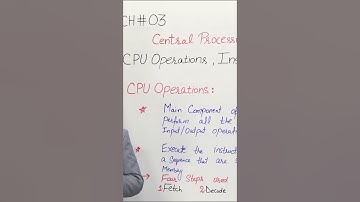 PGC lectures-Inter Part 1-KPK Board-Computer-Chapter 3 - CPU Operations