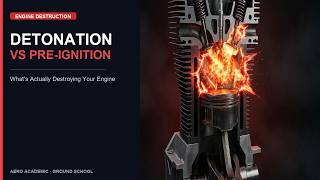 Detonation vs Pre-Ignition Explained | What's Actually Destroying Your Engine #aviation #engineering