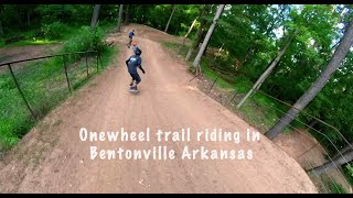 Shredding trails on the Onewheel in Bentonville Arkansas!!