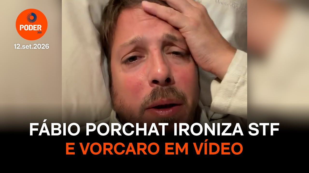 Fábio Porchat ironiza STF e Vorcaro em desabafo de pijama na cama