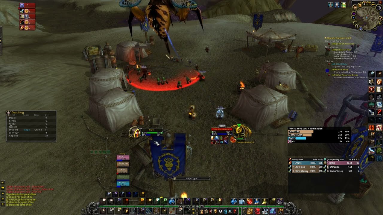 World Of Warcraft Hardcore: Alliance Field Duties and Elite Bug Encounter