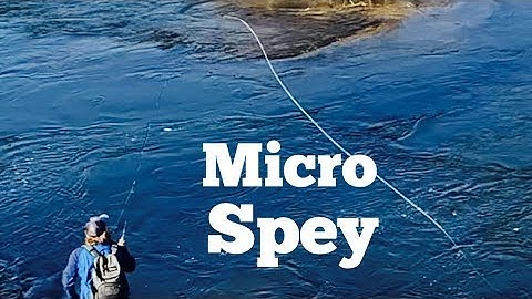 A few casts from my converted Euro nymphing micro spey