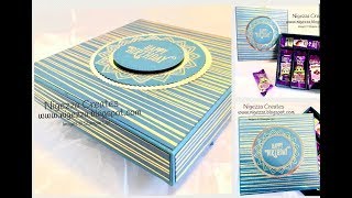 Chocolate Selection Box using Stampin Ups Eastern Palace DSP