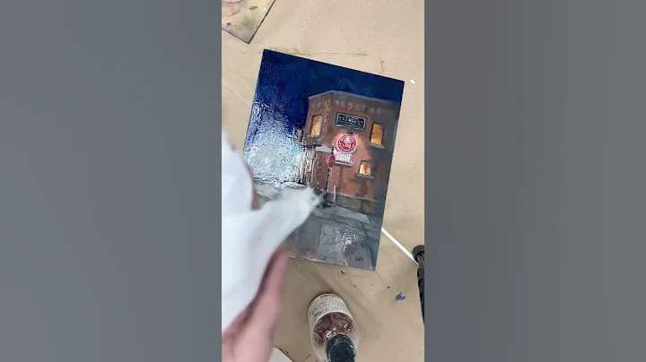 Before you varnish be sure to oil out your painting. #panelpainting #oilpainting #pleinair #oil