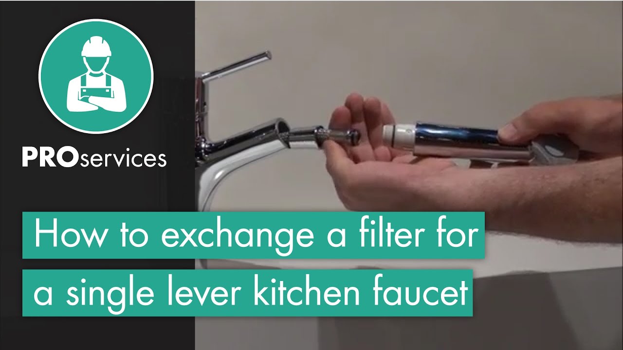 Hansgrohe Technical Tip Exchange Of Filter For A Single Lever