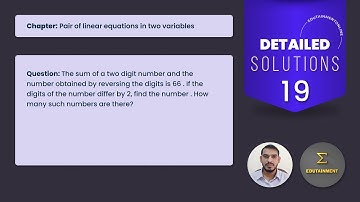 The sum of a two digit number and the number obtained by reversing the digits is 66. Find the number