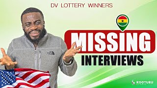 DV Lottery Winners MISSING Interviews at Accra Embassy!