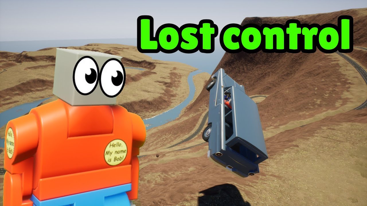 Lost control and fell off a cliff | Brick Rigs - YouTube