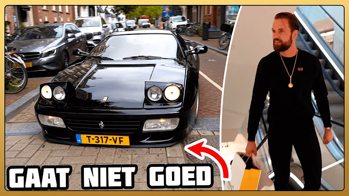 Met Ferrari 512 Testarossa Shoppen In Amsterdam