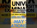 MA3391-PROBABILITY AND STATISTICS-QUESTION/APRIL MAY2024/REGULATION2021/ANNA UNIVERSITY EXAM #maths