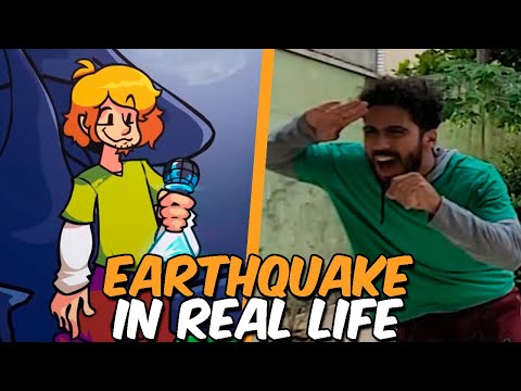 Earthquake in Real Life! - Arrow Funk Salsicha na vida real (FNF mod)