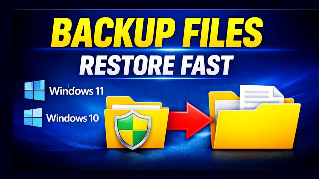 How To Backup And Restore Files On Windows 11&10 Step By Step - YouTube