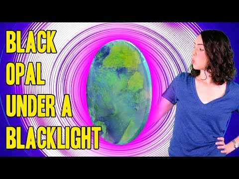 This Rare Black Opal Glows Under A Blacklight! (Australian Opal/Lightnig Ridge Black Opal)