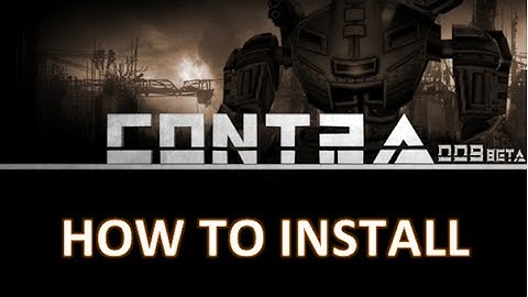 How to install Contra mod for Generals Zero Hour