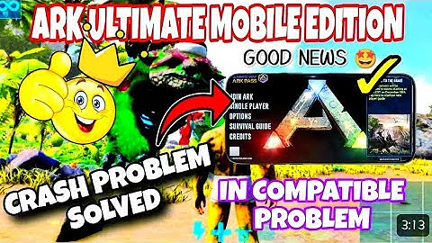 🤩How To Solved Crash Problem Ark Ultimate Mobile Edition//Ark mobile REVAMP// #ark#new #arksurvival