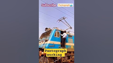 pantograph work in railway, pantograph diagram #pantograph #railway #shorts