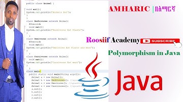 Polymorphism in java በአማርኛ (Part 2)