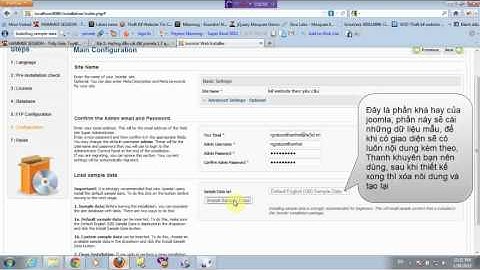 W3D hướng dẫn cài đặt joomla 1.7