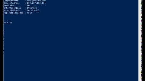 Port Checking using with Powershell