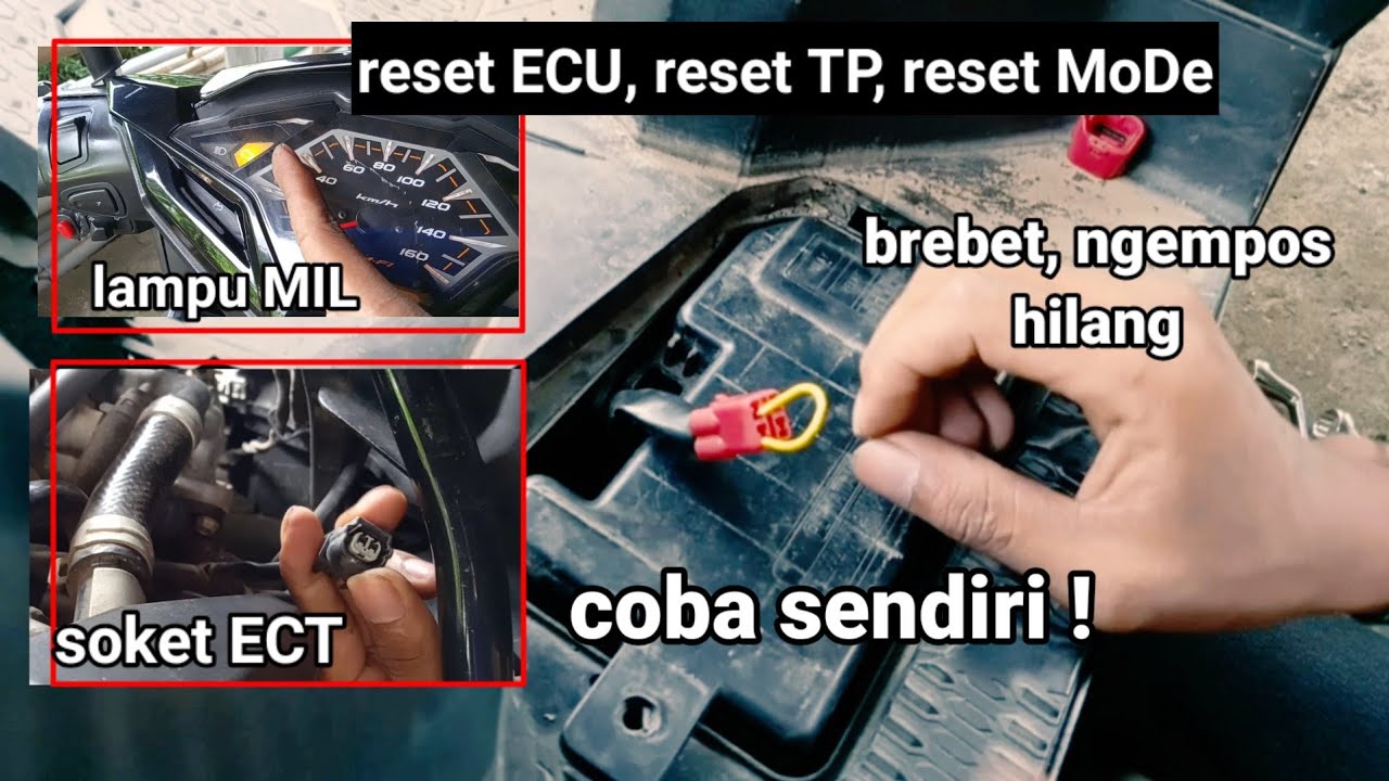 CARA reset ECU, TP dan MoDe. Pada Vario 125. Manual dan makin responsif