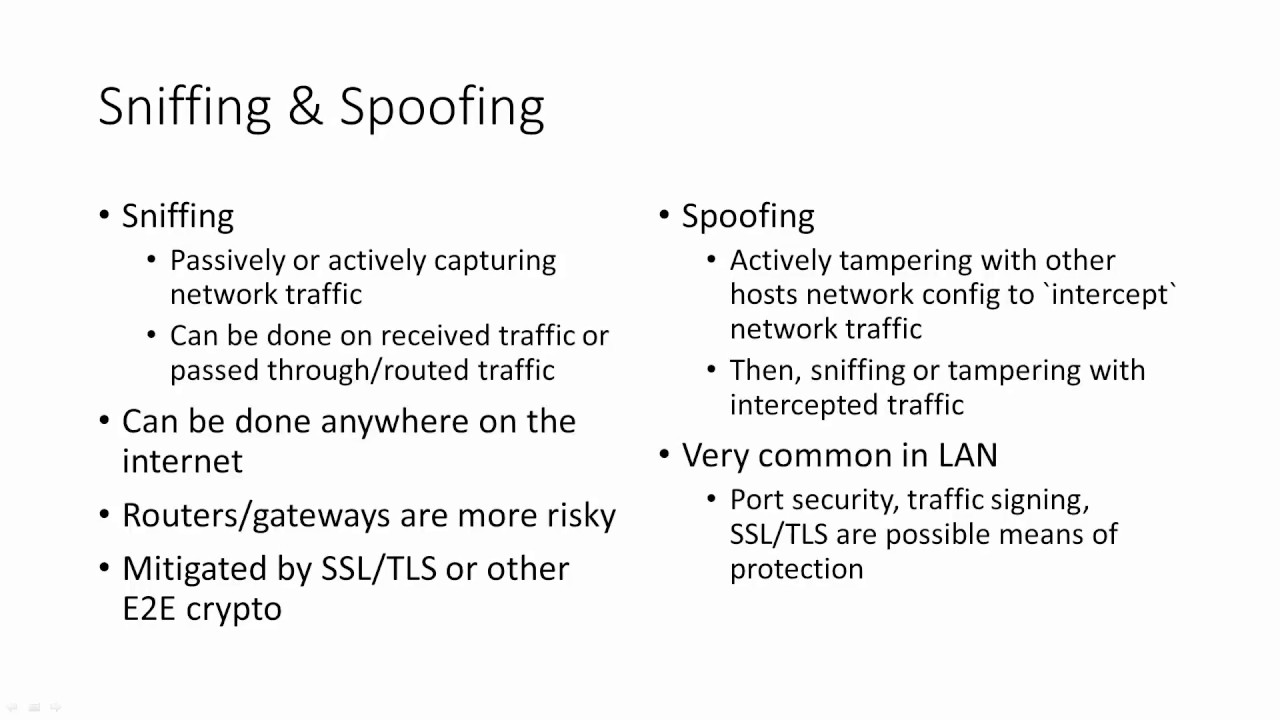 24 Sniffing And Spoofing YouTube 24 Sniffing And Spoofing YouTube