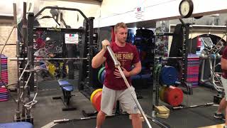 Will Davis Training - Split Stance Landmine Press