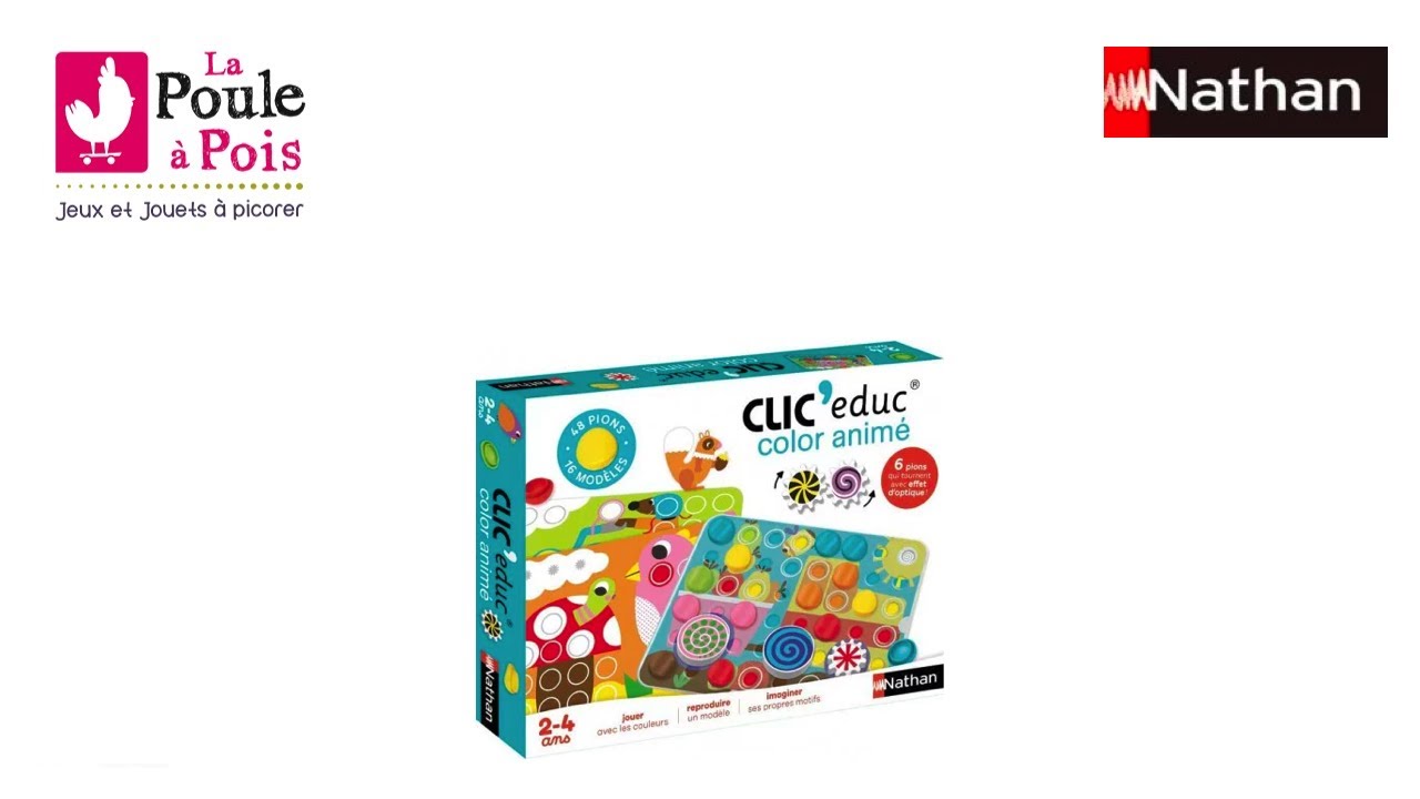 Jeu de mosaïques - NATHAN - Clic'Educ - Cdiscount Jeux - Jouets