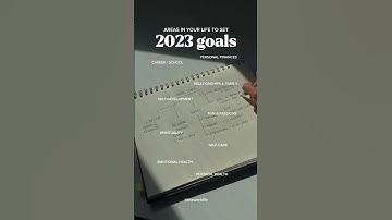 Areas in your life to set 2023 goals in