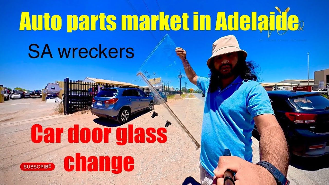 Visit to SA wreckers || Kia rio glass door change || dJI 360 first video || MrChand 