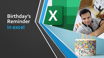Birthday Reminder in EXCEL