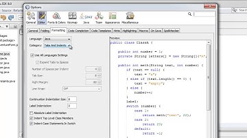 How to enable or disable comment formatting in Netbeans