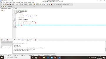 Nested looping (for) menggunakan C++