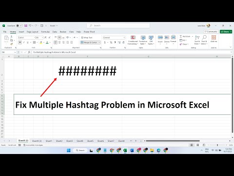 Fix Multiple Hashtag Problem in Microsoft Excel