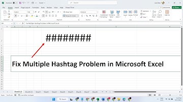 Fix Multiple Hashtag Problem in Microsoft Excel