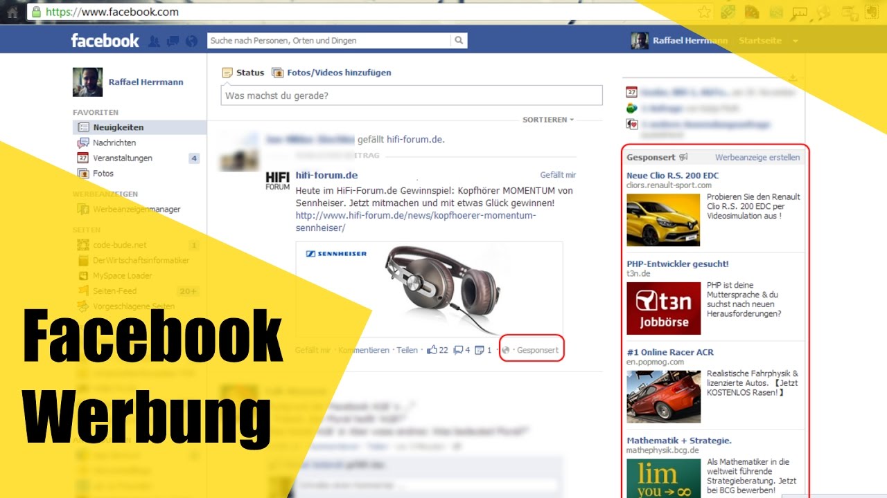 Facebook Werbung Die Grundlagen Wer, Wie , was ? YouTube