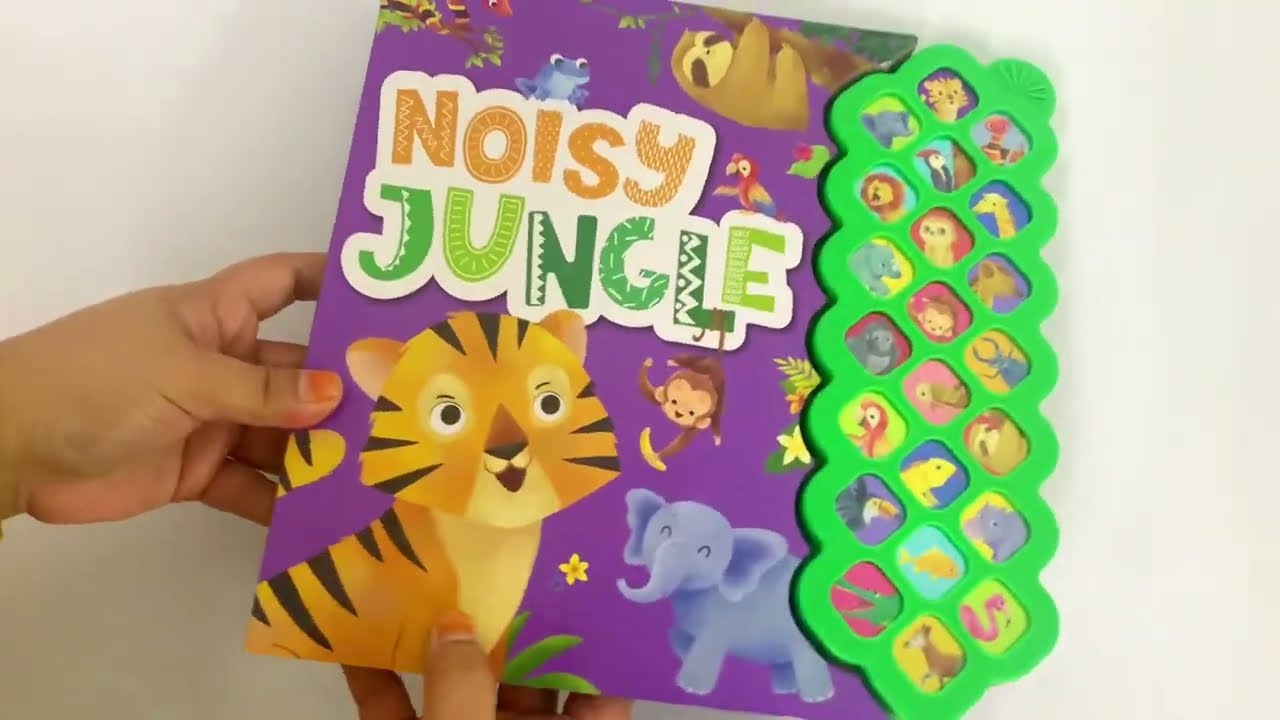 9781837710355 Noisy Jungle Animals Sound Book With 22 Buttons