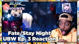 Fate/Stay Night Unlimited Blade Works Episode 3 Reaction | HOW DID THIS LITTLE GIRL GET BERSERKER