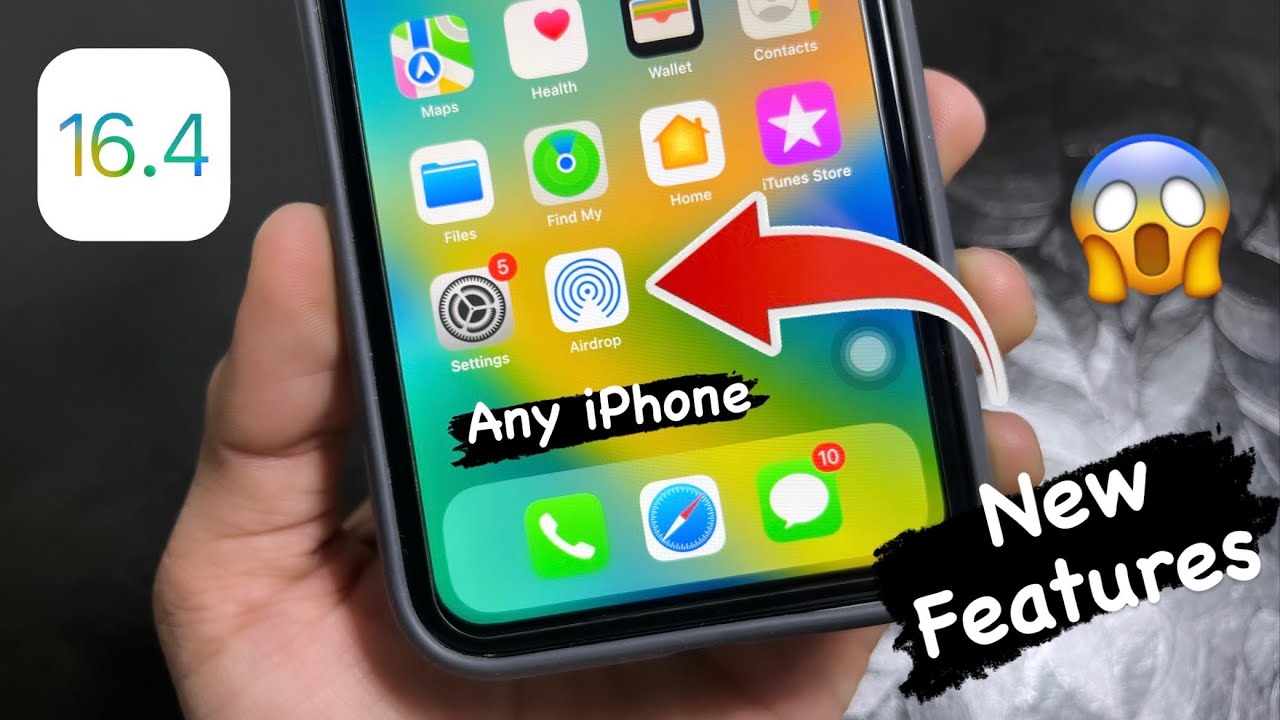 iOS 16.4 New Airdrop Shortcut - Enable Airdrop On Homescreen Any iPhone ...