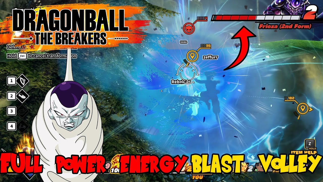 FULL POWER ENERGY BLAST VOLLEY! | Dragon Ball The Breakers