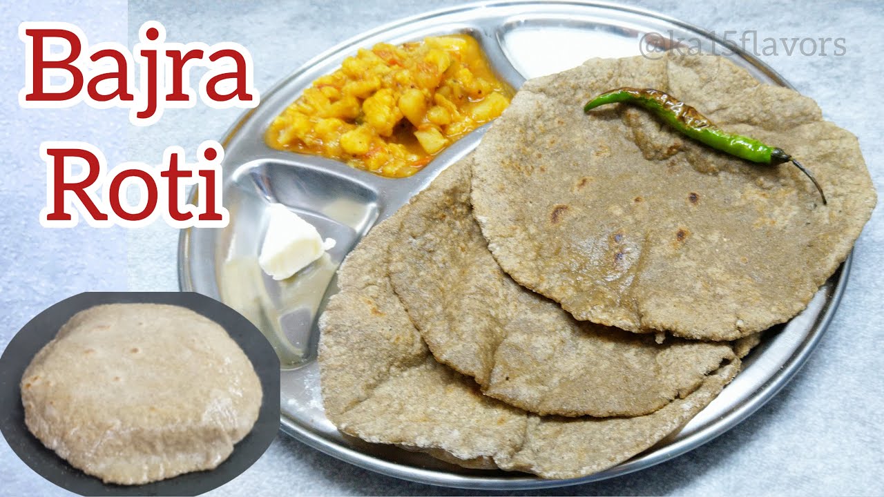 Bajra Roti / Bajre ki Roti Recipe / Soft Masala Bajra Roti / Gluten ...