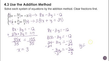4.3 Solving Systems Of Equations by Addition 2