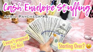 CASH ENVELOPE STUFFING | APRIL PAYCHECK #4 | #cashbudgetingmethod #howtosavemoney