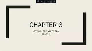 Class 5 Computer Science(network & multimedia week 7) by Ms Ayesha Noor